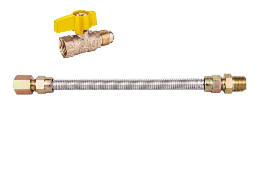 150PSI Ss304 الأنابيب المرنة أنابيب الفولاذ المقاوم للصدأ المموجة للاتصال الغاز