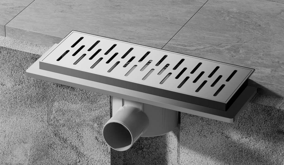 منفذ دش أفقي قابل للتدوير بـ 360 درجة مع غطاء السيراميك SS